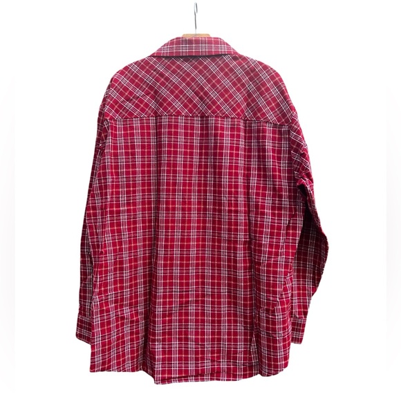 NWOT - Dickies Flannel Western Cowboy Long Sleeve Button Down Shirt - Picture 3 of 9